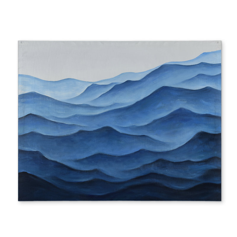Napperon en polyester bleu océan