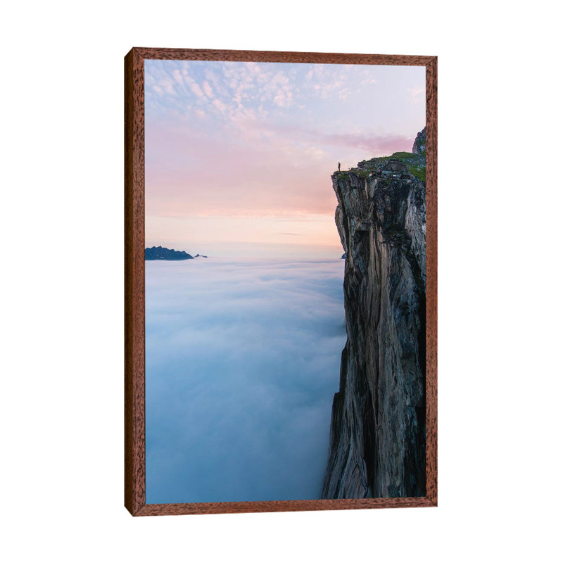 Fairytale Island II Senja, Norway by Steffen Fossbakk - Print on Canvas, 66.04 cm H x 45.72 cm W, Classic Brown Wood Framed