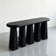 Console en bois de frêne noir de style milieu du siècle-545331329