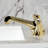 Kingston Brass Two-Handle 3-Hole Deck Mount Widespread Bathroom Faucet with Brass Pop-Up Drain-102440469