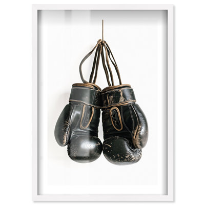Gants de boxe, impression rétro Shadowbox par Notoriart