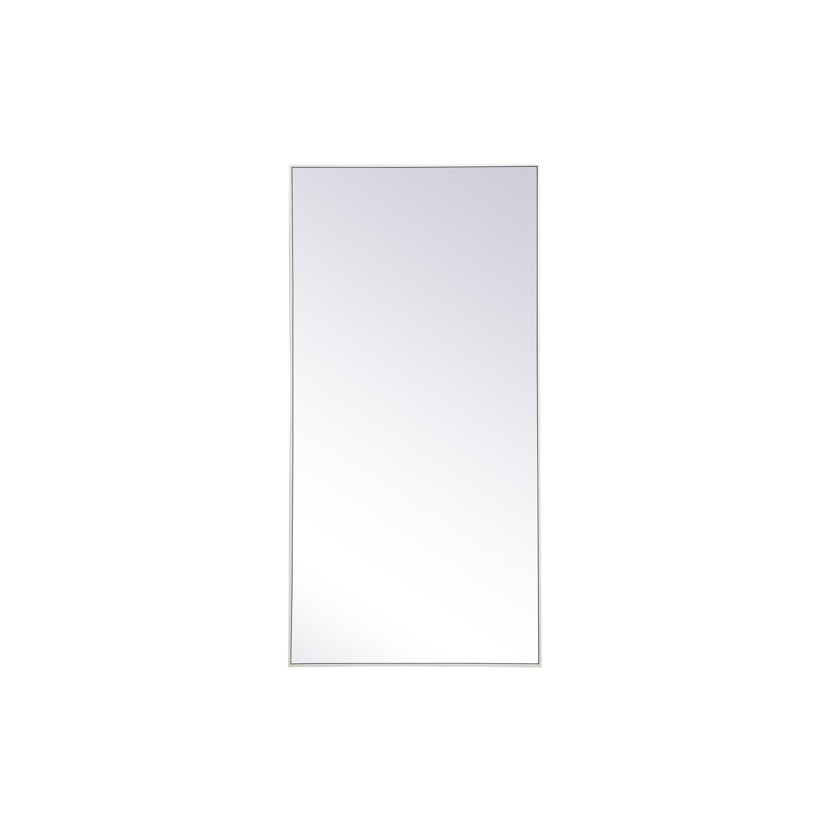 Sabine Metal Rectangle Wall Mirror, 72" x 36", White