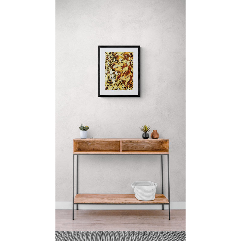 Golden Dahlia IV Print by Tanna Gx, 21.25" H x 17.25" W x 0.875" D