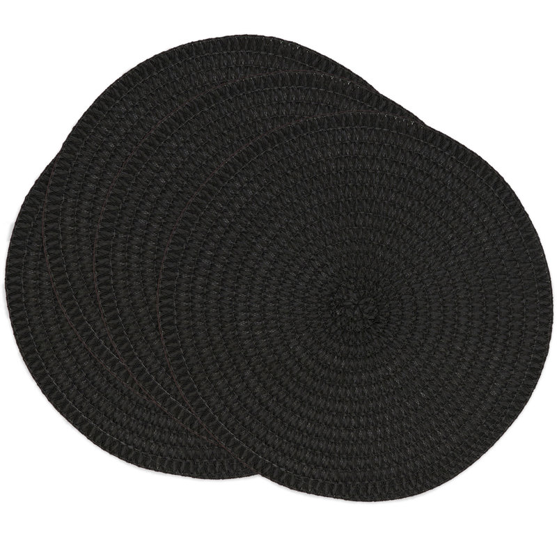 Harding Brielle 15" Placemat, Black