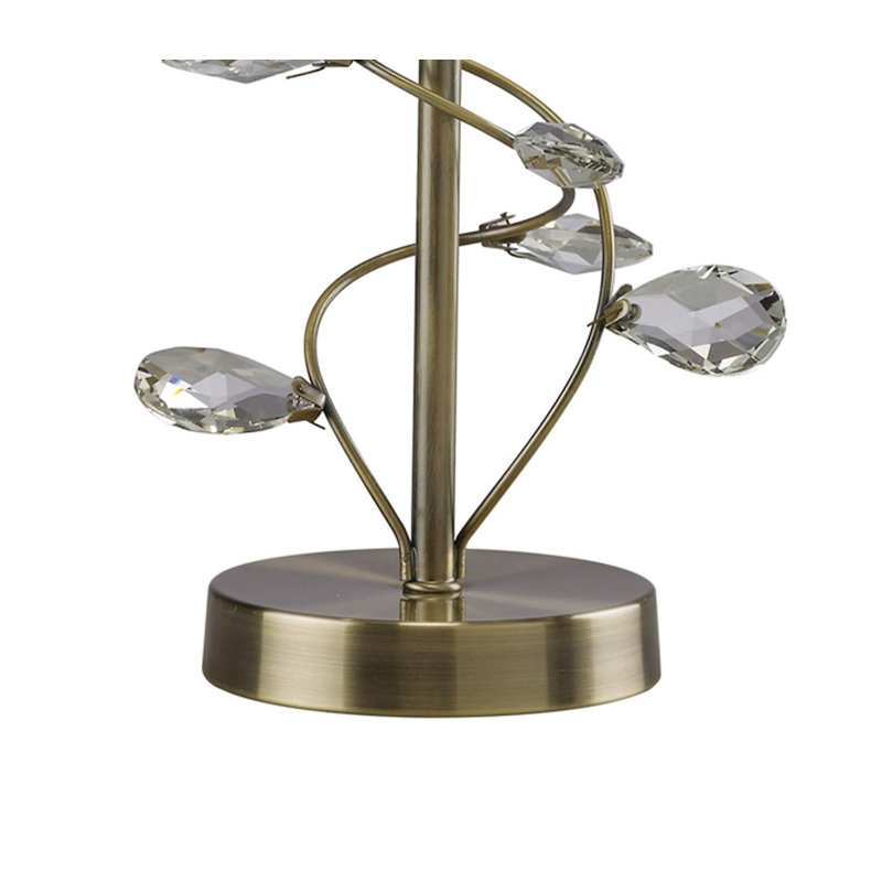 Table Lamp, Cream, Antique Brass