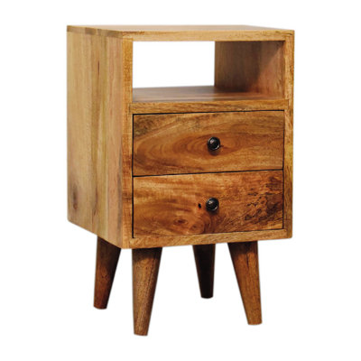 Table de chevet en bois massif Cashala