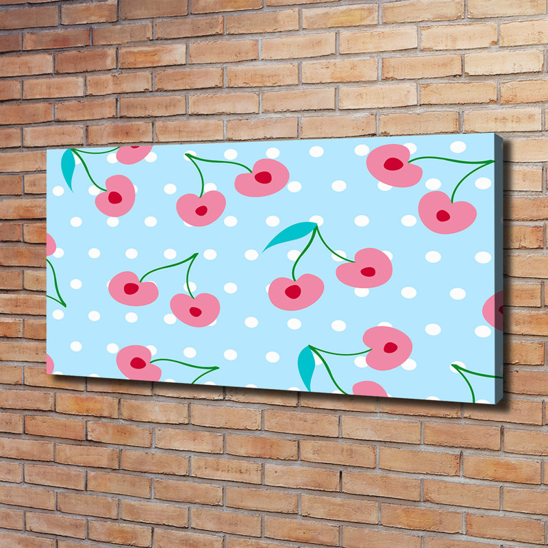 Fruit Icons - Wrapped Canvas Print