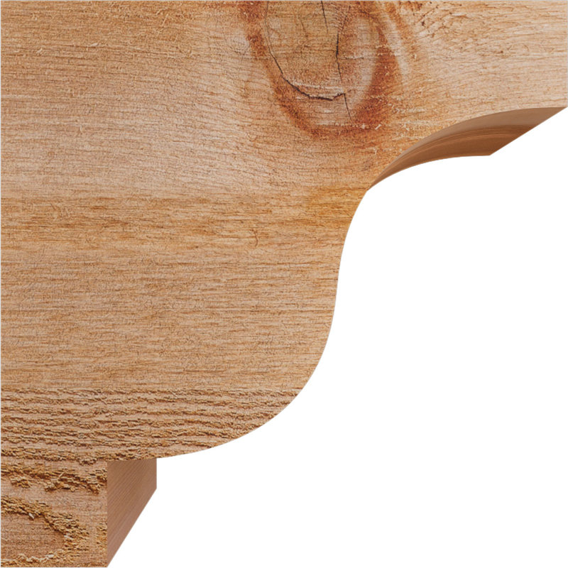 Newport Corbel, H 10 po x l 4 po x P 10 po, Cèdre rouge, Sciage brut