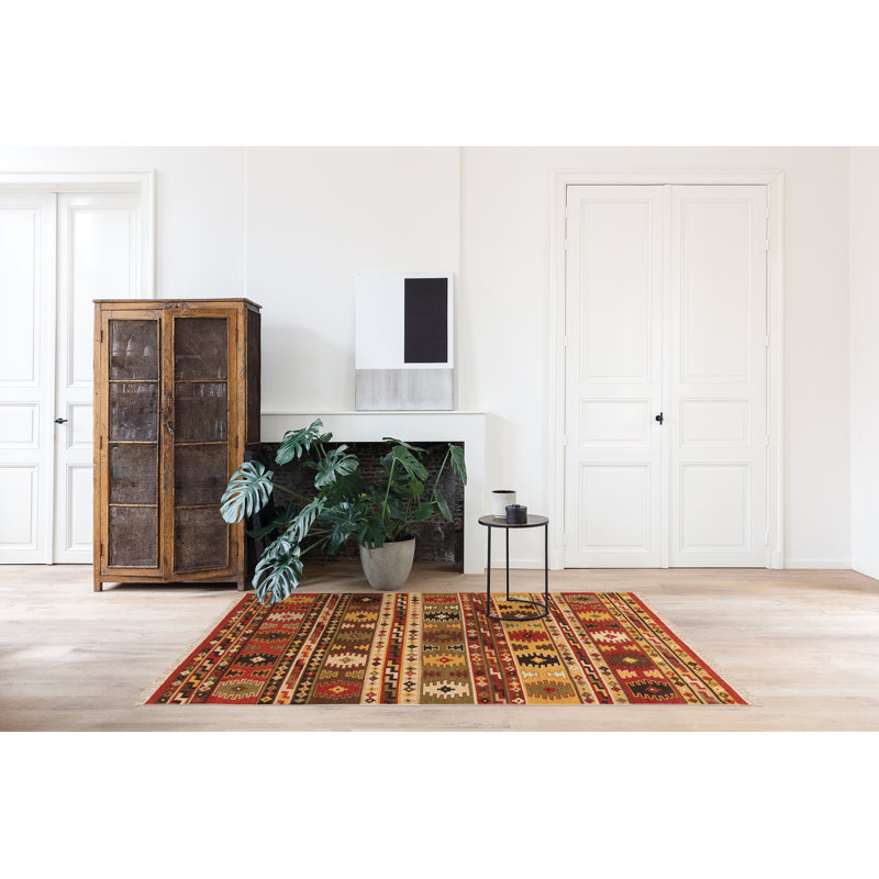 Sivas Southwestern Hand Woven Area Rug Set, Rectangle 100 x 160cm