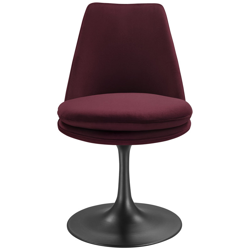 Chaise pivotante rembourrée Lippa, H 76 cm x l 51 cm, H 30 cm x l 20 cm