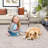 Braided Printed Texture Machine Washable Rug with Rubber Backing for Living Room Non-Slip Dining Room Rug Easy-Cleaning Floor Carpet for Bedroom-1263269889