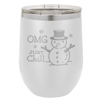 Susquehanna Glass Omg Just Chill White Insulated Stemless & Lid