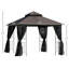 10 pi. L 9 pi. D Pavillon de jardin en acier