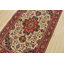 Tapis Qom fin 97 cm x 157 cm, laine/soie ivoire, tapis traditionnel noué à la main