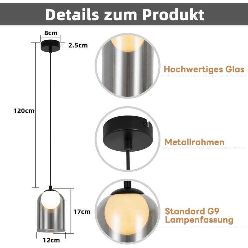 1 - Light Matte Black Cylinder Pendant