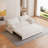 Queen Pull Out Sofa Bed,Convertible Sleeper Sofa with Side Storage, Multi-Functional Loveseat Bed-95160612