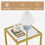 Glass Top Frame End Table
