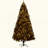 Tall Prelit Artificial Christmas Tree