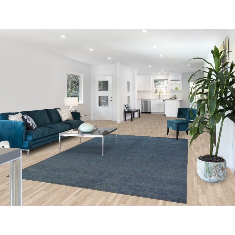 Tapis oriental moderne bleu Gabbeh 7 x 10