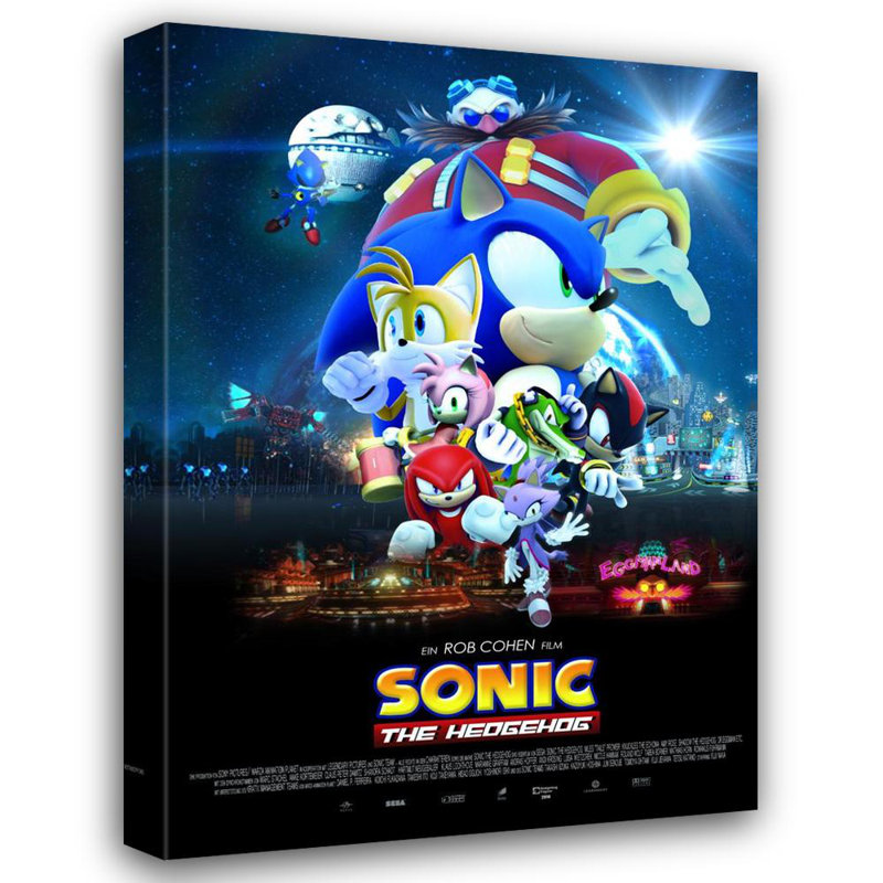 Sonic le hérisson, H 24 po x l 17 po