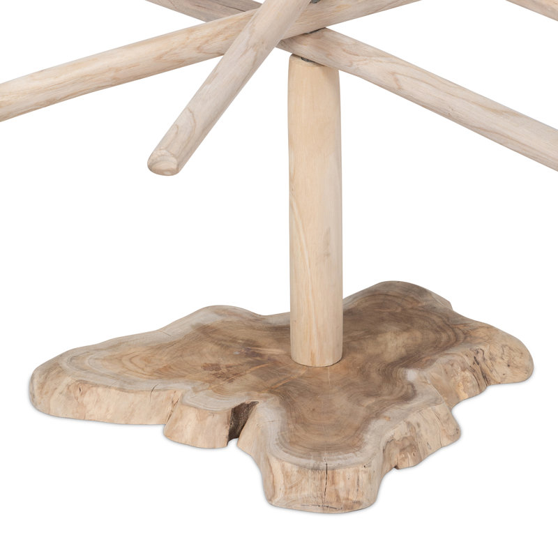 Rustic Teak Wood Christmas Tree, 50 in., 60" H x 40" W x 19" D