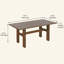 Ensemble de table de salle à manger 7 pièces, 7 pièces, 7 pièces