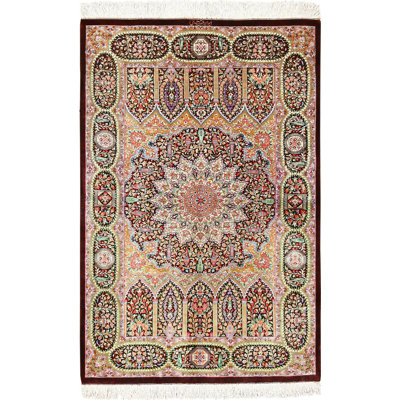 Persian Silk Oriental Area Rug