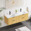 Meuble-lavabo mural avec lavabo et tiroirs-999702708