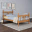 Lit plateforme classique en bois avec tête de lit à fuseaux et sommier à lattes-2133855260-2133855261