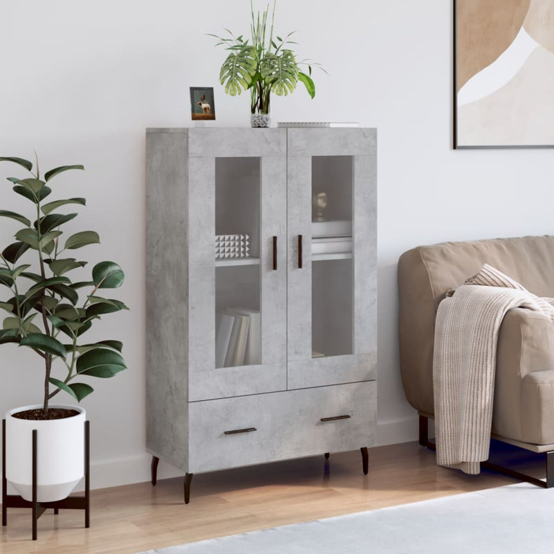 Makamae 69.5cm Sideboard, Concrete Oak