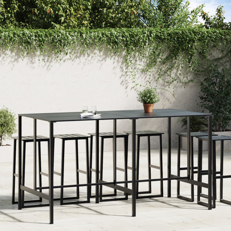 Rectangular 200cm L Outdoor Standing Height Table