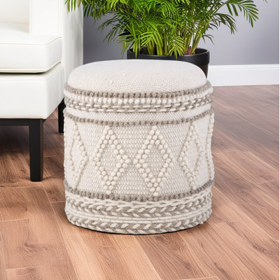 Claunch 40cm Wide No Pattern Footstool Ottoman