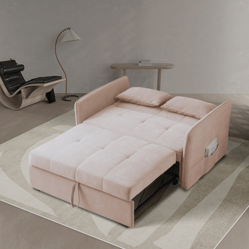 Goeselt Upholstered 53.5'' Loveseat, Pink Chenille