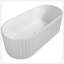 Baignoire autoportante de 67 po à surface solide, baignoire autoportante en résine d'ingénierie de luxe avec trop-plein et bonde escamotable certifiée Cupc, blanc mat