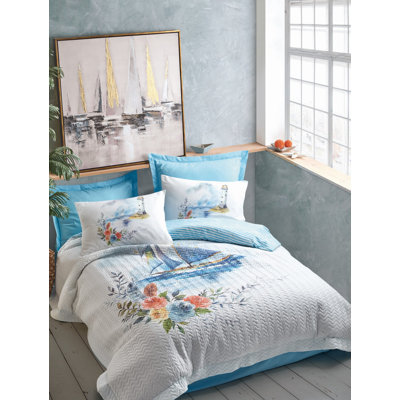 Cotton Floral Duvet Cover Set