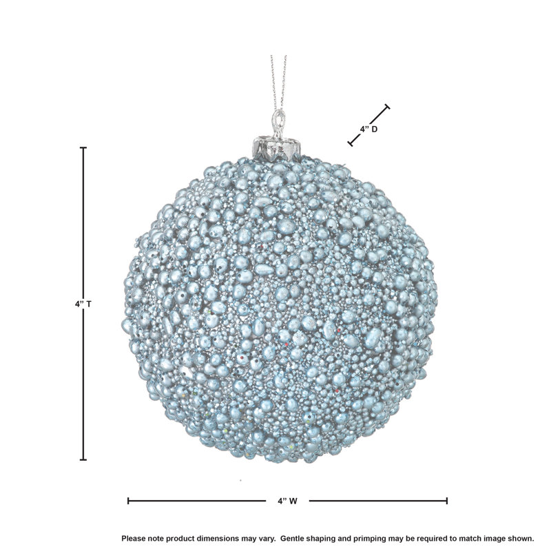 Ensemble de 6 petites boules décoratives 4 po