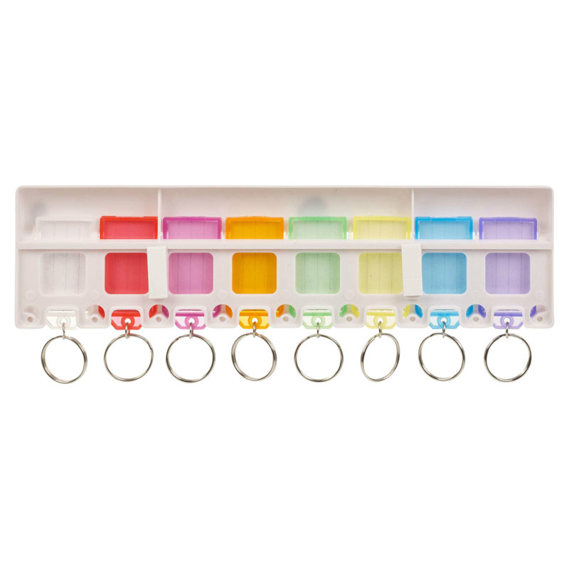 Wood Wall Organizer with Key Hooks