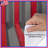 Red Gray Vertical Stripes Duvet Covers-123586641
