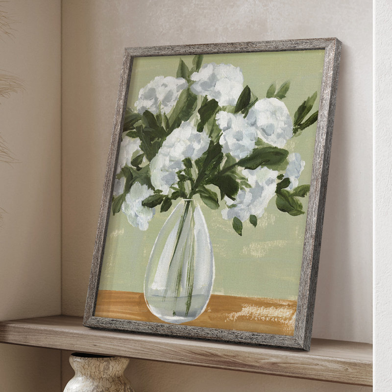 Vased Viburnum II, reproduction encadrée - bois massif, H 11 po x l 9 po