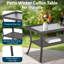 Table basse d'extérieur en osier toutes saisons avec rangement Carolina D-1616726767