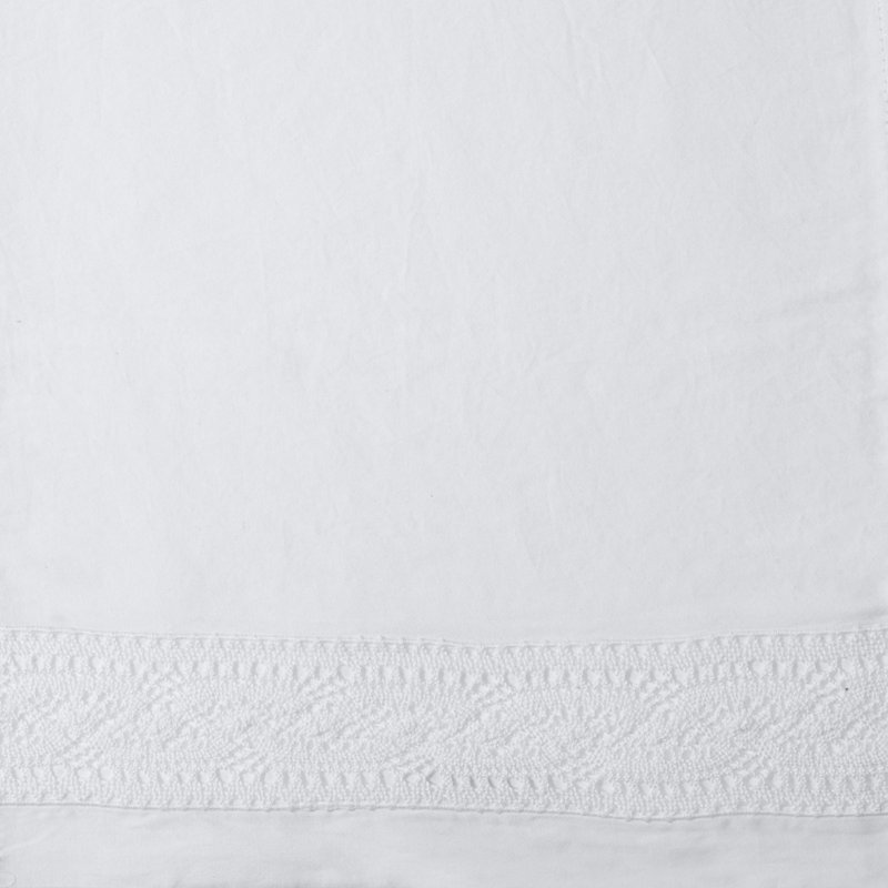Viola Lace Sham, Standard Sham, White