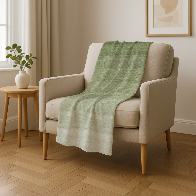 Jeté dégradé Addison Sherpa ASB928, Vert, Dégradé