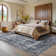 Machine Washable Rug with Rubber Backing for Living Room Oriental Non-Slip Bedroom Rug Floral Faux Wool Runner Rugs for Hallway Kitchen Entryway Laundry