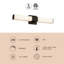 Vivi 24-in Black dimmable LED Wall Sconce-2064985028