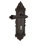 Victorian Plate Passage (Hall & Closet) with Decorative Keyhole and Fleur Lever
