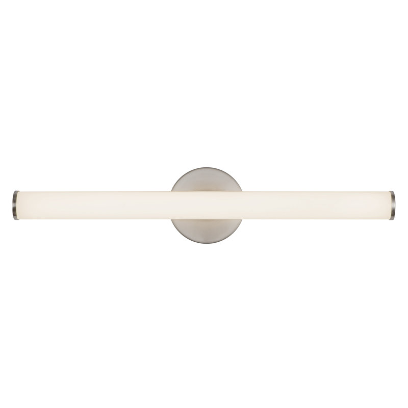 Tectra 24-in Black dimmable LED Wall Sconce, Nickel