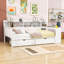 Lit de jour multifonctionnel en bois avec tablettes, tiroirs et bureau Crompton-1471862491-1471862490