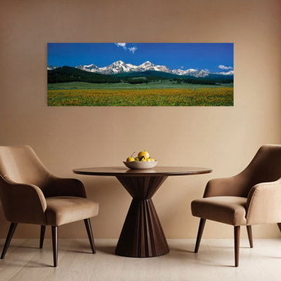 Sawtooth Mtns Range Stanley Id Usa Abstract Contemporary Flower Forest Wall Art