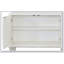Armoire console Ansaldo blanc perle et argent scintillant avec rangement spacieux et design épuré pour la vie moderne