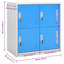 Armoire vestiaire - Gris clair Unité de rangement en acier 35,4 po x 17,7 po x 36,4 po, tablettes réglables, conception verrouillable-1897898979